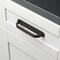 Gliderite Hardware 6 in. Matte Black Rounded Back Plate 5-1/16 in. Center to Center - 6343-128-MB 6343-128-MB-1 - alternate 2